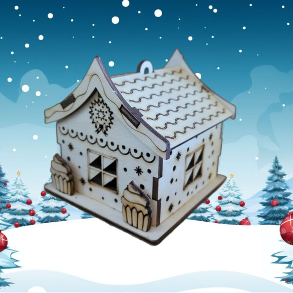 Set of 6 Ornament Houses - Image 5