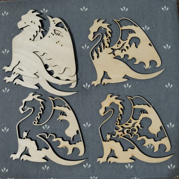 5-Layer Wooden Dragon Art Kit - Image 2