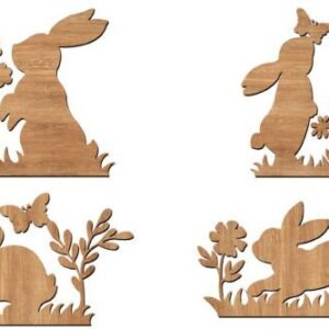4 Bunny  Silhouettes