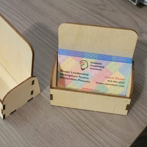 Personalized Laser Cut Business Card Holder