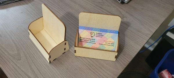 Personalized Laser Cut Business Card Holder